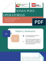 Indicaciones Postoperatorias