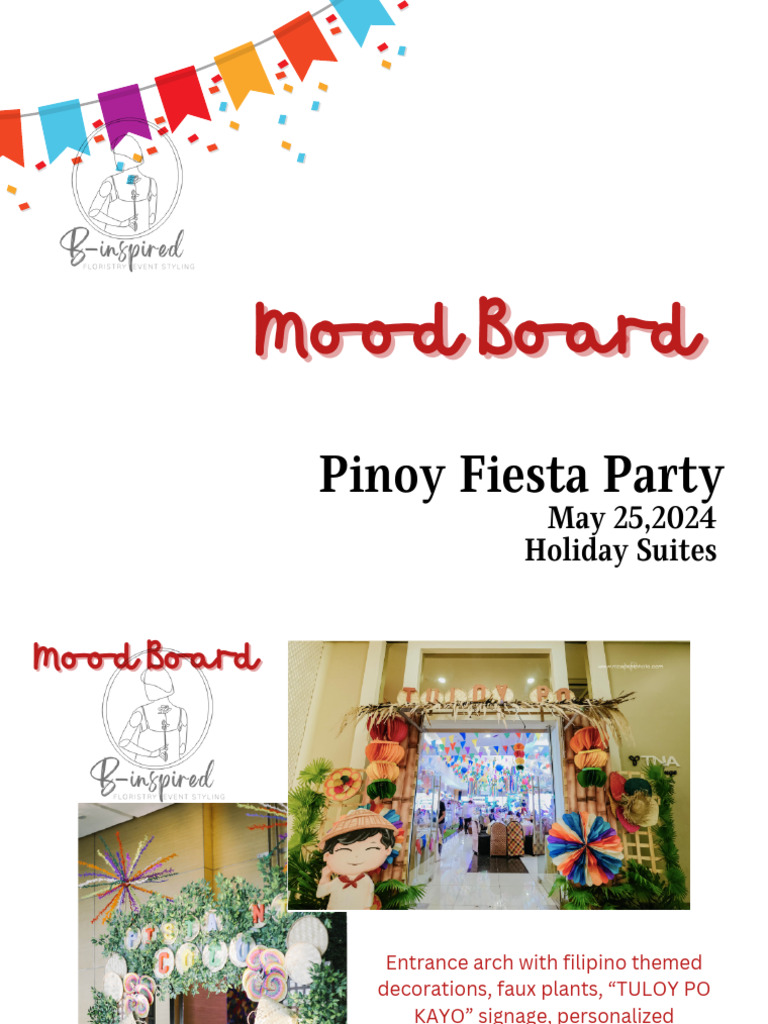 Pinoy Fiesta MOOD BOARD | PDF