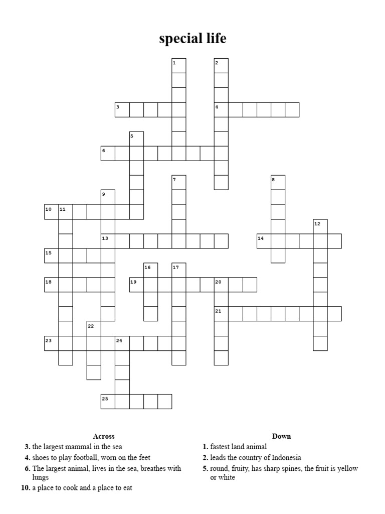 Crossword Puzzle Clues and Answers | PDF