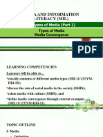 Types of Media (Part 1) - Types of Media and Media Convergence