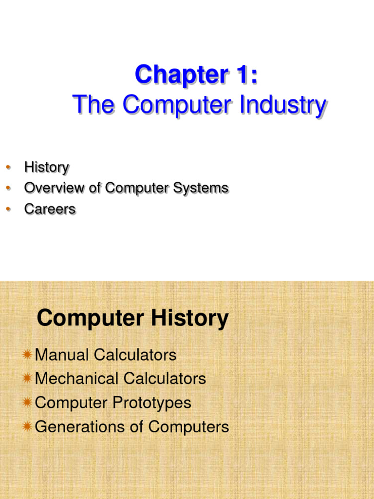 Overview of Computer Systems and History | PDF | Computer Data Storage ...