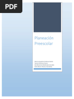 Planeacion Preescolar