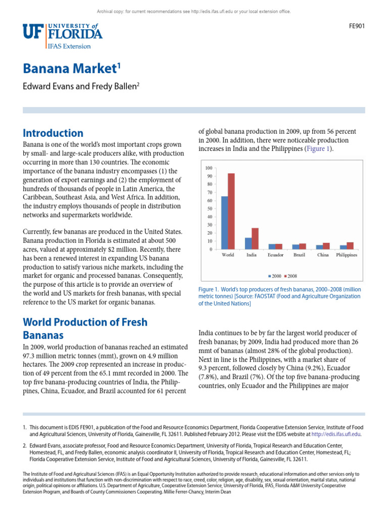 Banana Market | PDF | Demand | Elasticity (Economics)