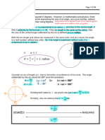 Angle Measures in Degrees MUST Have A Degree Symbol. Angle Measure in Radians, Have No Symbol