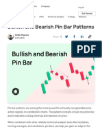 Bullish and Bearish Pin Bar Patterns 