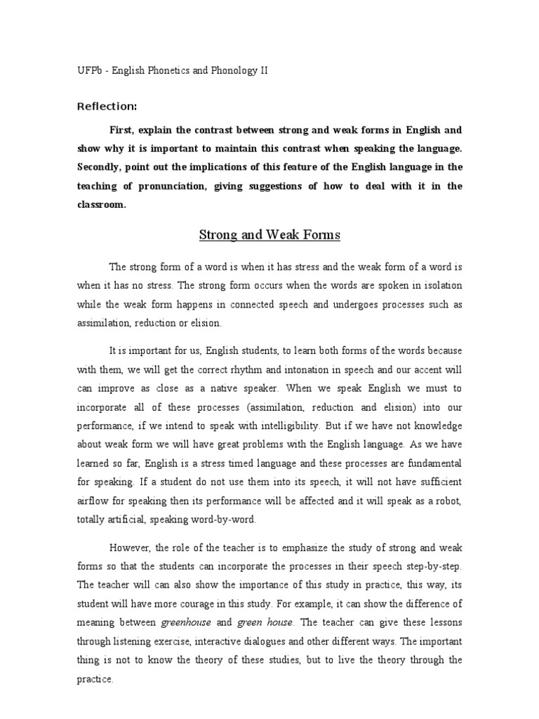 Reflection - Strong and Weak | PDF