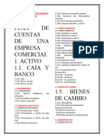 Plan de Cuentas de Una Empresa Comercial Alex Lira Villarruel