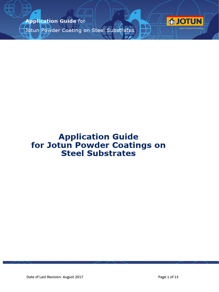 Jotun Powder Coating Guide for Steel | PDF | Welding | Construction