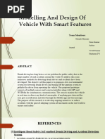 Modelling and Design of Vehicle With Smart Features