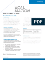 Prescribed Screed Technical Data Sheet