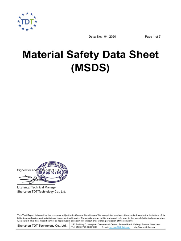 Bacteria Seed - Mixed - MSDS - EN | Download Free PDF | Packaging And ...