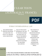 Nuclear Tests (Australia v. France)