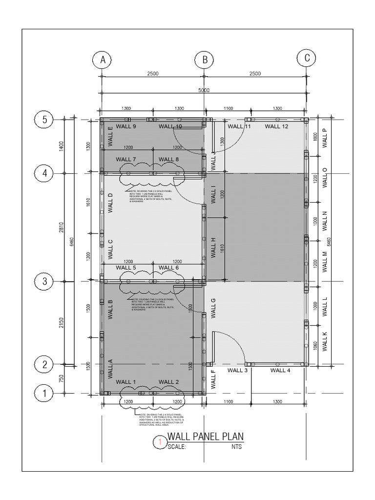 Wall Panel Plan Specifications | PDF | Manufactured Goods | Components