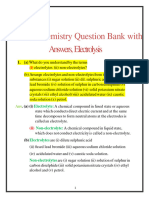 General Chemistry Question Bank With Answers, Electrolysis