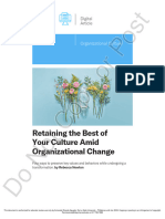 Change Amidst Organizational Cultue