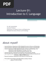 C Programming Lecture - 01