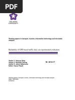Reliability of GPS Based Traffic Data: An Experimental Evaluation