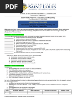 Additional Exercises Transaction Analaysis Journalizing Posting and Unadjusted T