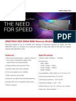 Datasheet XPG Spectrix d50 ddr4 RGB Dram 20210517