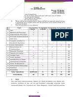 Punjab Board Class 11 Maths Syllabus