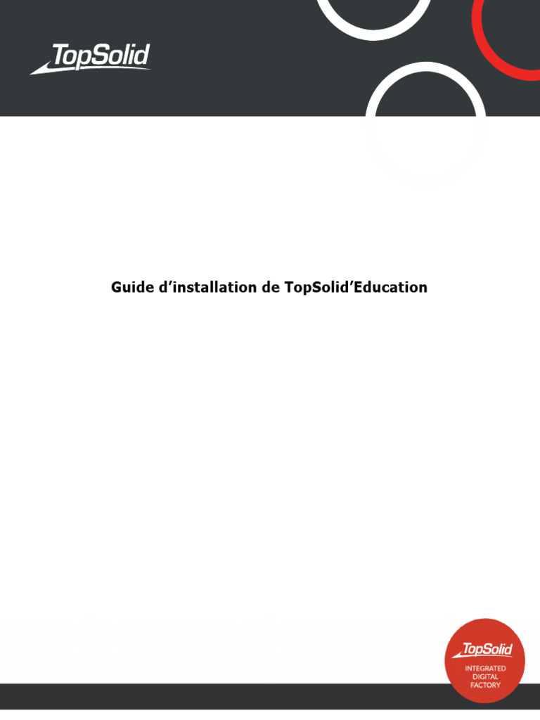 Installation de TopSolid'Education | PDF | Serveur (Informatique ...