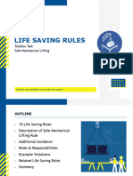 LSR Safe Mechanical Lifting Toolbox Talk