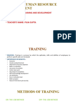 Hrm-Training and Development 2nd Sem by Puja Gupta-Pj