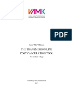 The Transmission Line Cose Tool For MV Voltage