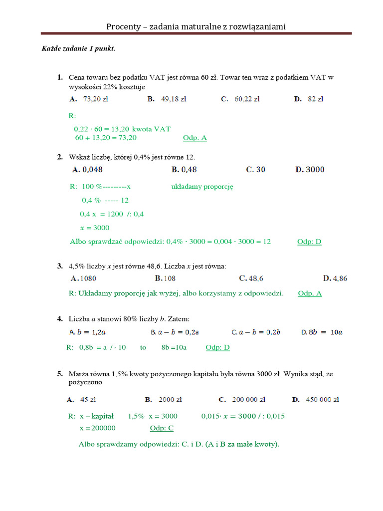 procenty-zadania-maturalne-z-rozwi-zaniami-pdf