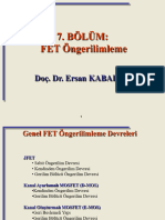 BÖLÜM FET Öngerilimleme