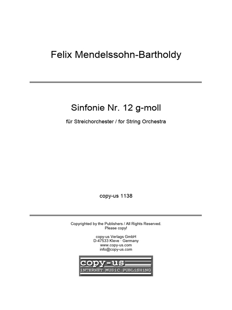 Cuarteto cuerda sinfonia mendelssohn pdf m sica cl sica