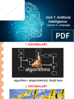 Unit 7 Artificial Intelligence Lesson 2 Language