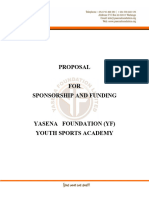 Yf Sports Academy Proposal