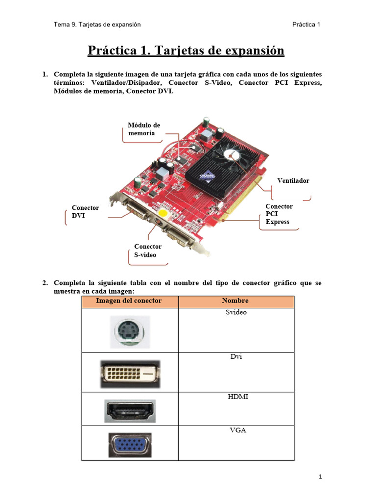 Práctica 1 | PDF | Hdmi | USB