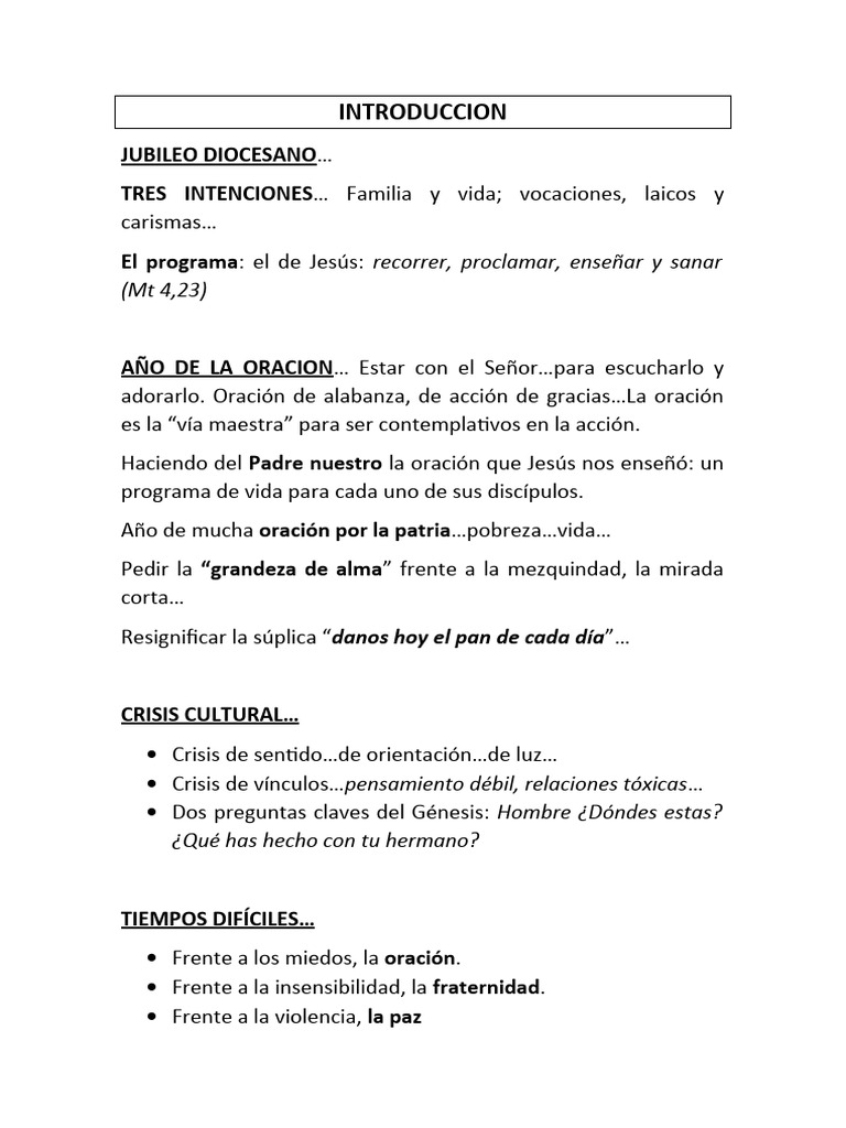 Introduccion Retiro Cuaresma 2024 Pdf