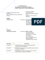 CryervUSA Cv Docket Sheet