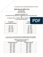 Program Special - Simulare Bac