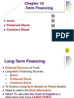 CH 10 Long Term Financing