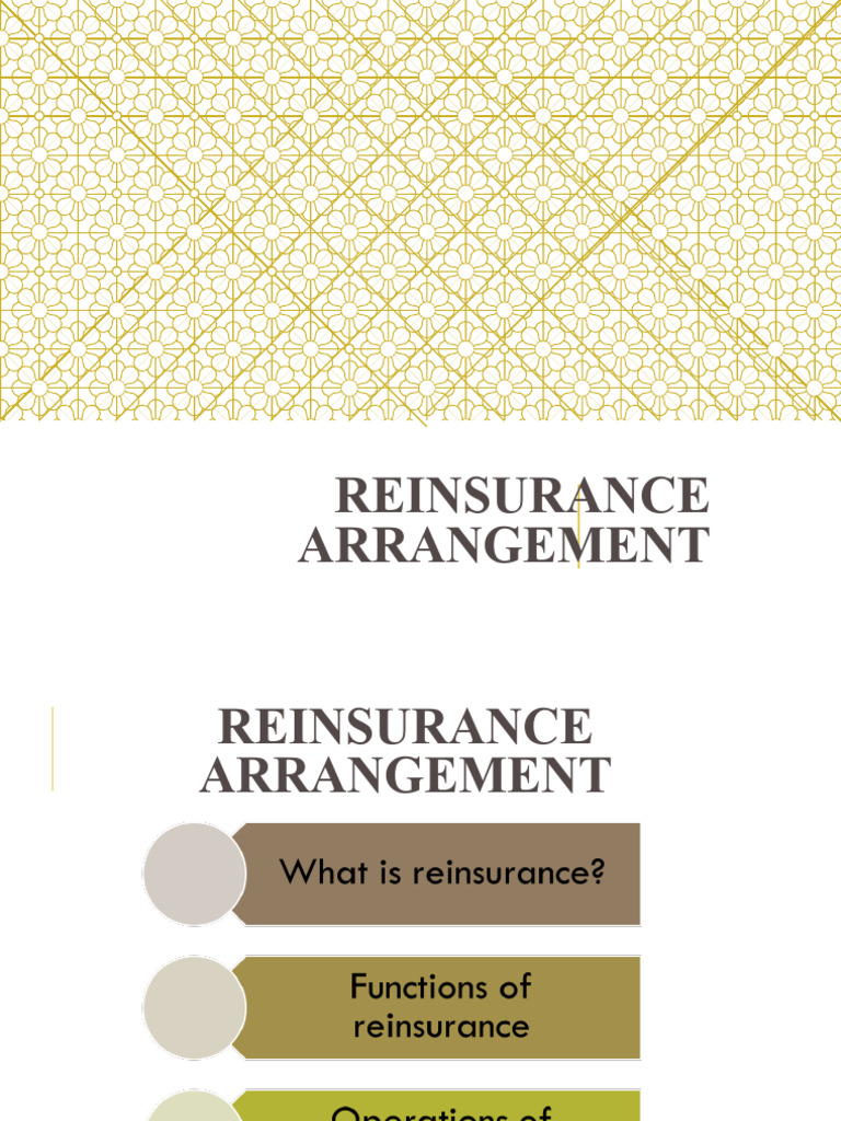 Reinsurance Arrangements Explained | PDF | Reinsurance | Insurance