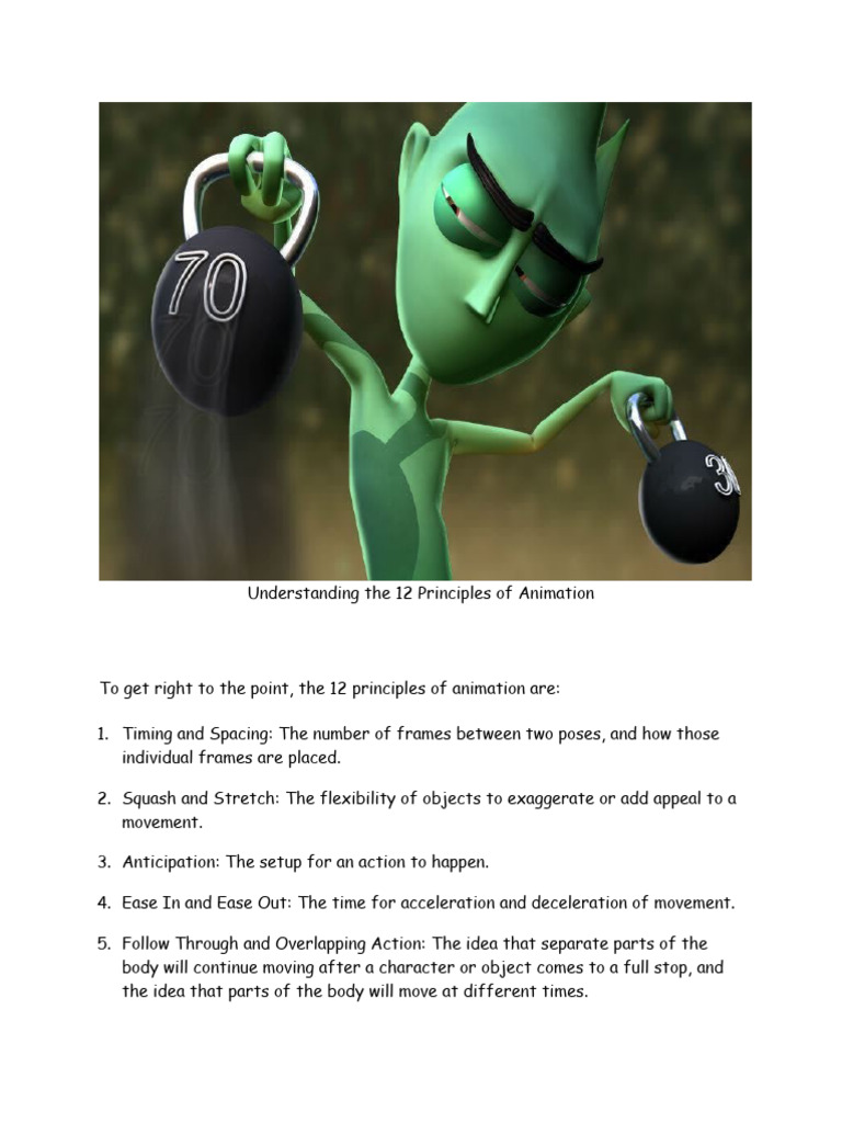Understanding The 12 Principles of Animation | PDF