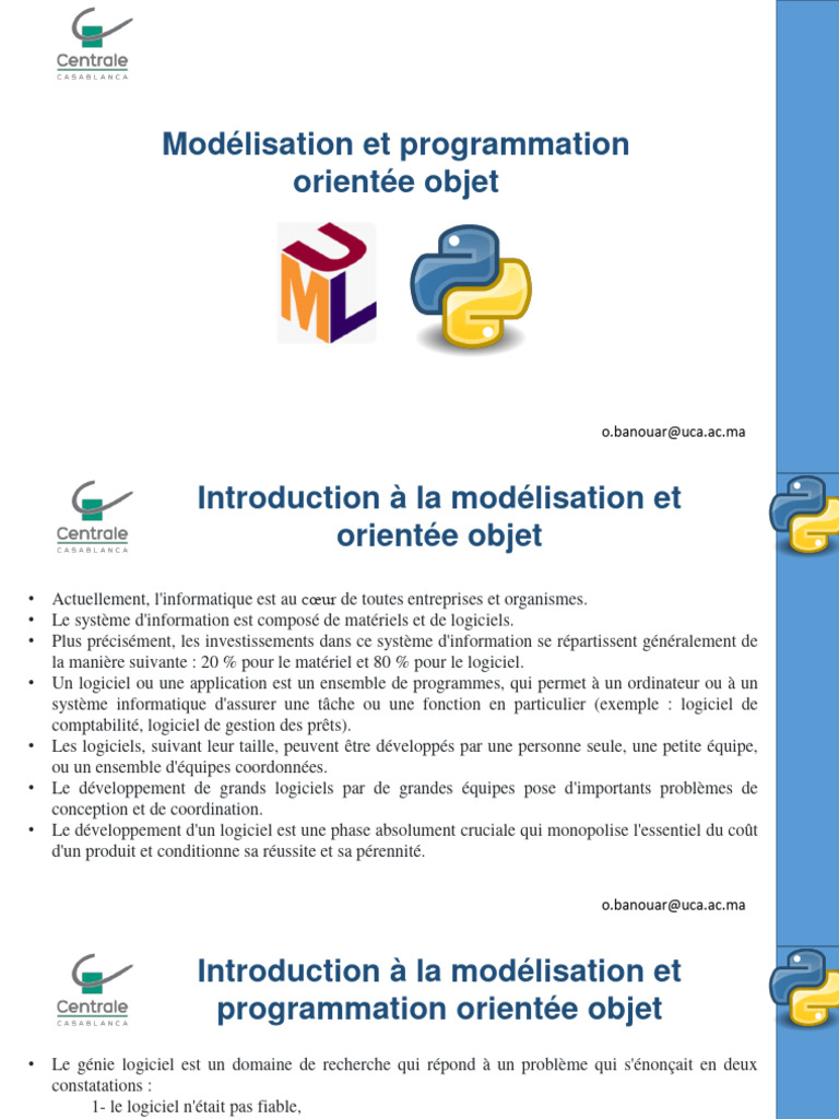 Introduction à la modélisation OO | PDF | Classe (informatique ...