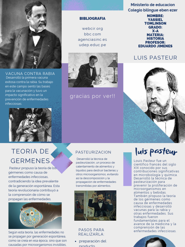 Contribuciones de Louis Pasteur a la Medicina | PDF | Luis Pasteur ...