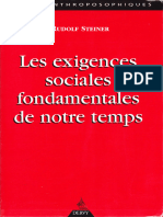 Steiner Rudolf - Les Exigences Sociales Fondamentales de Notre Temps