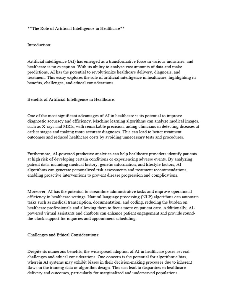 THE ROLE OF ARTIFICIAL INTELLIGENCE IN HEALTHCARE A STRUCTURED LITERATURE REVIEW visual data 6