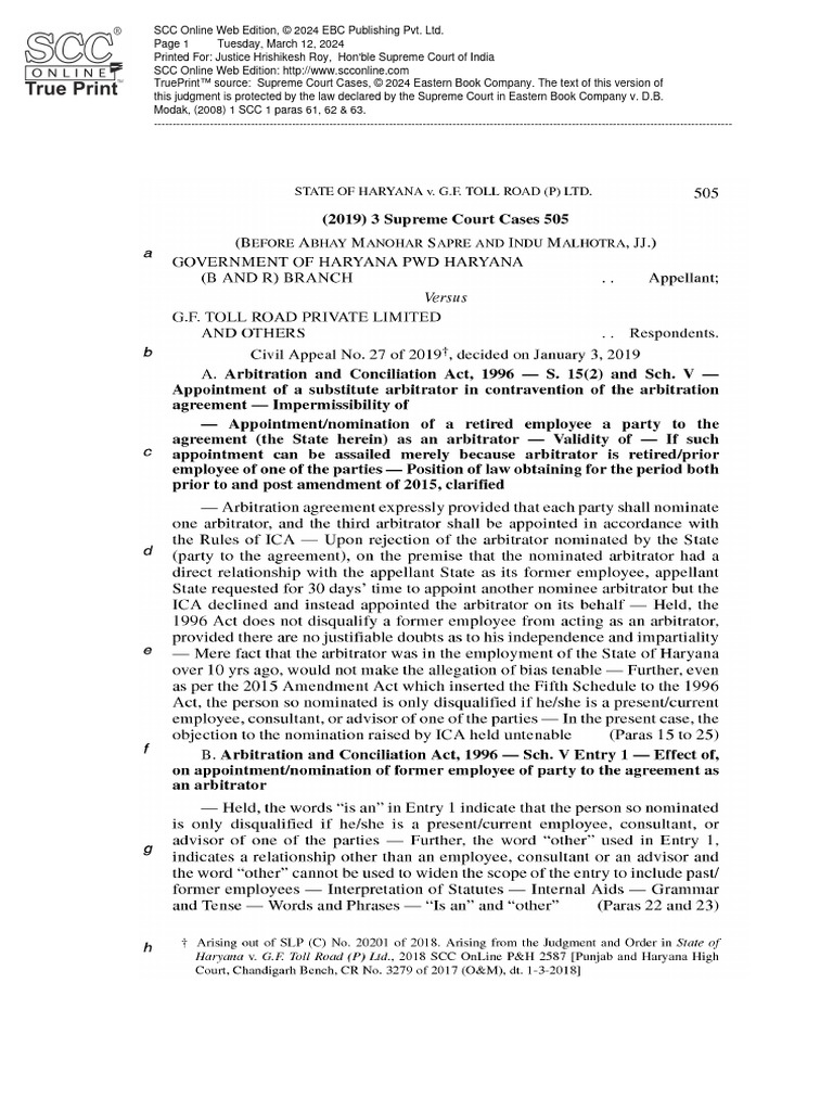 Modak Judgment Analysis: SCC 1, 2008 | PDF | Supreme Court Of India ...