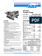 5 Frame Plunger Pump: 310,340,350 310S, 340S, 350S 310W, 340W, 350W