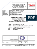 ML-04 Work Procedure For Mainline Welding
