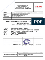 Ml-07 Work Procedure For Weld Joint Repair