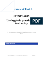 SITXFSA005 Assessment Task 1 - V2.1.1 - 2024