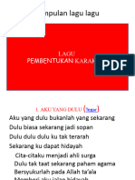 Lagu Pembentukan Karakter